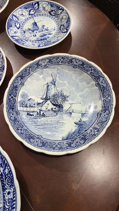 Колекційна велика настінна тарілка 42 см HOLLAND DELFT