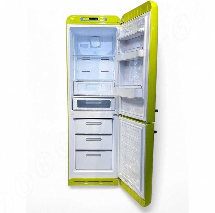 Холодильник SMEG / СМЕГ FAB32RLI5, ретро, 2-кам. лайм