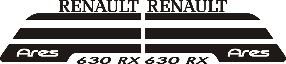 Naklejki Renault Ares 640 RZ 630 RX 650 Temis