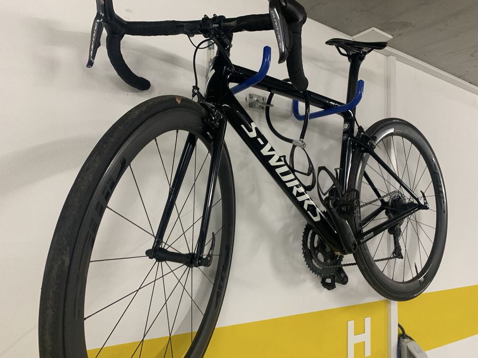 Bicicleta specialized Tarmac S-works, pedais potenc  carbono