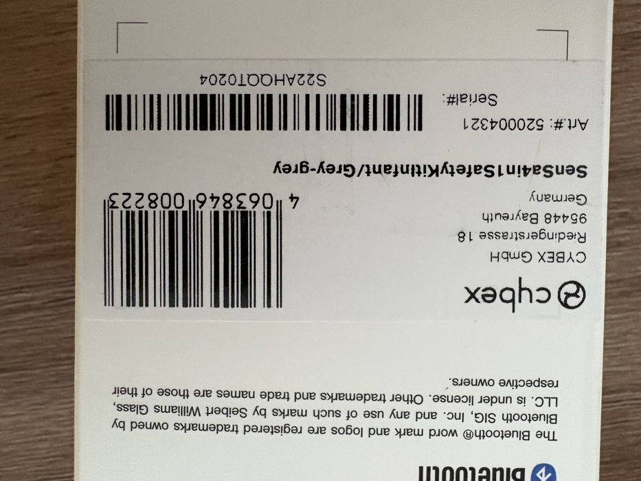 SensorSafe Cybex 4 em 1