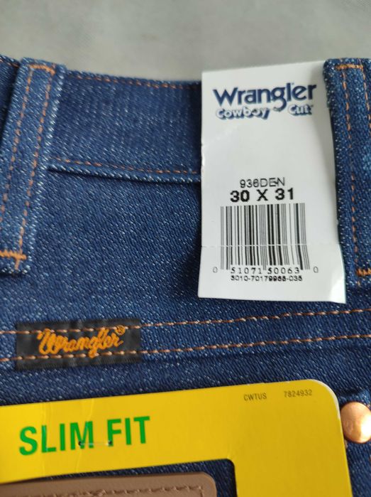 Джинси Wrangler 936 Cowboy Cut Rigid Slim Fit Jeans - 0936DEN W30 L31