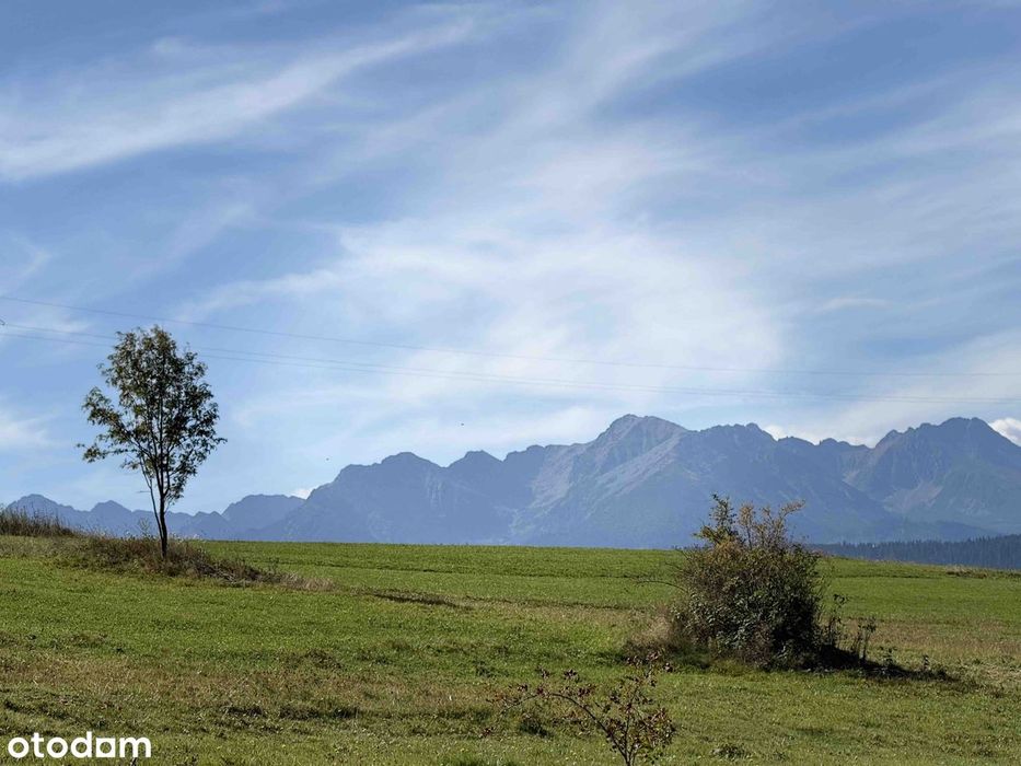 Działka widokowa Rzepiska inwestycyjna widok na Tatry DojazdUtwardzony
