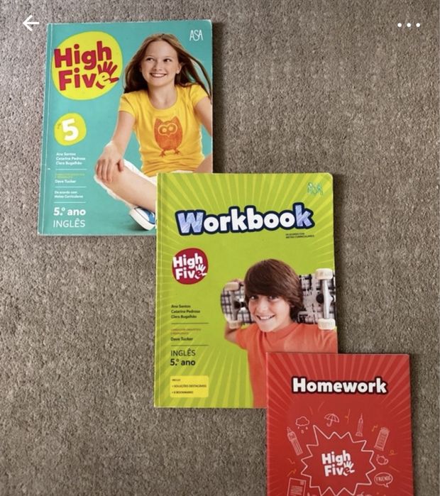 Manuais e cadernos de atividades 5.º ano
