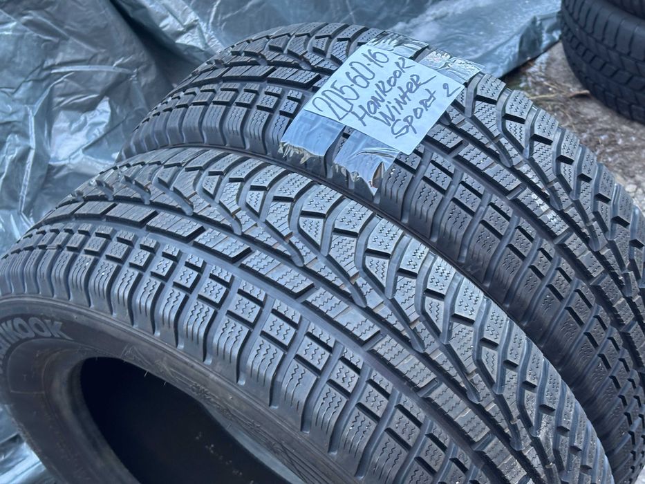 205-60-R16 HANKOOK WINTER 2 штуки пара ЗИМНЕЙ резины GERMANY 2023
