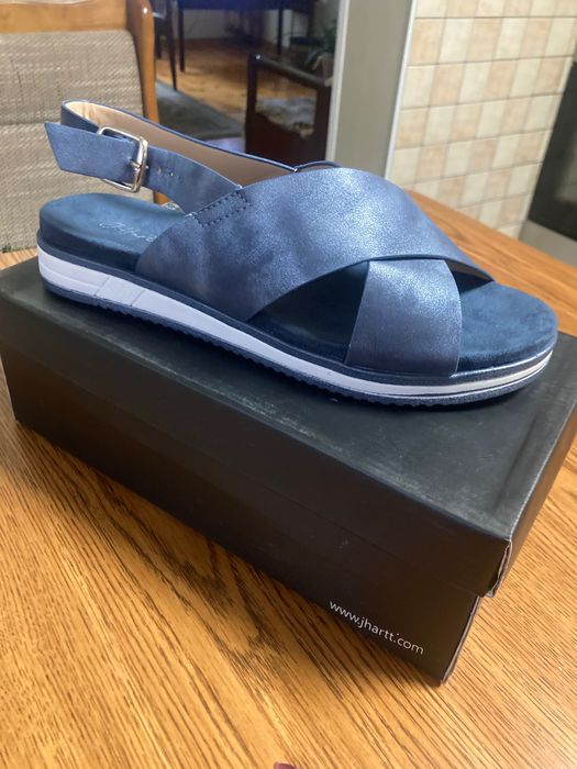 Sandały damskie nowe w kolorze granatowym roz. 39.