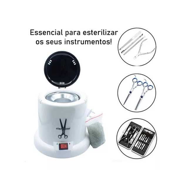 Esterilizador para Alicates, Pinças, Limas, Tesouras NOVO/PROFISSIONAL