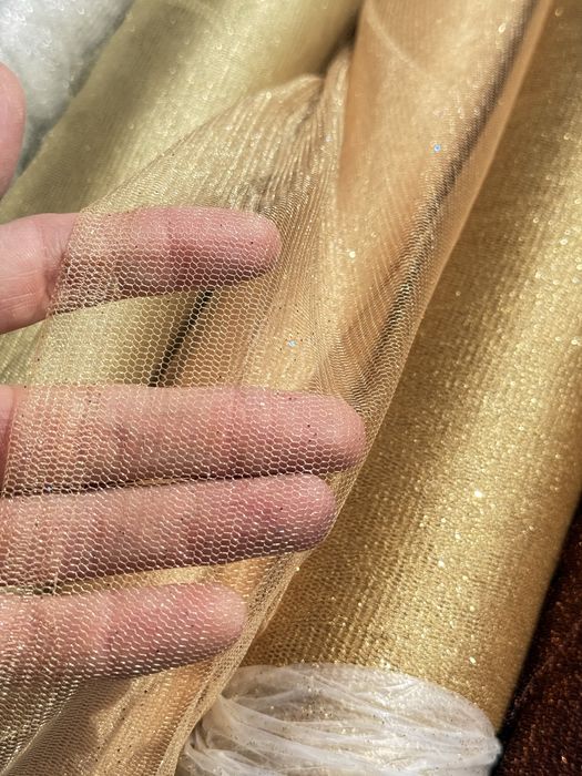 Ткань / опт / фатин с блеском / сетка - от 5 м