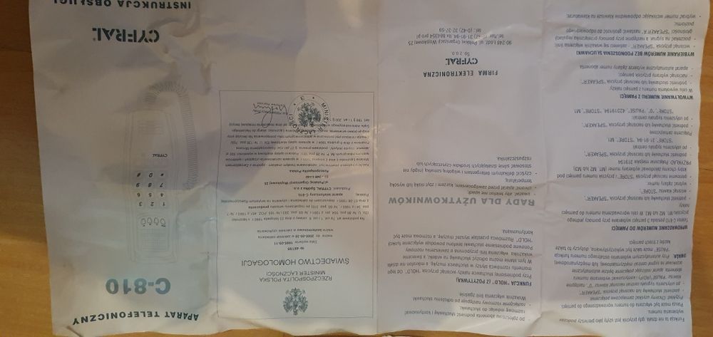 Telefon cyfral C 810
