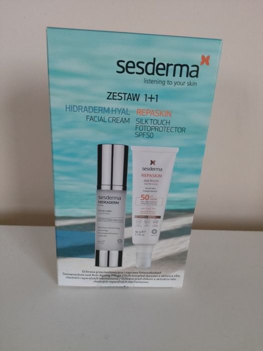 Zestaw 1+1 sesderma hidraderm i sesderma repairskin