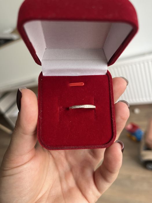 Колечко доріжка золоте з діамантами