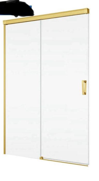 Kabina . SanSwiss ścianka walk-in Cadura 120 cm złote