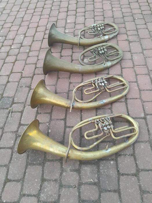 Sakshorn, saxhorn instrument 4 szt.
