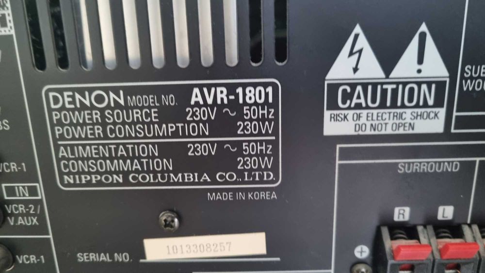 Amplituner Denon AVR-1801 5.1 z oryginalnym pilotem!!!