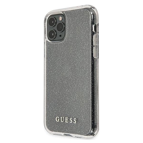 Etui Guess Glitter na iPhone 11 Pro - srebrne