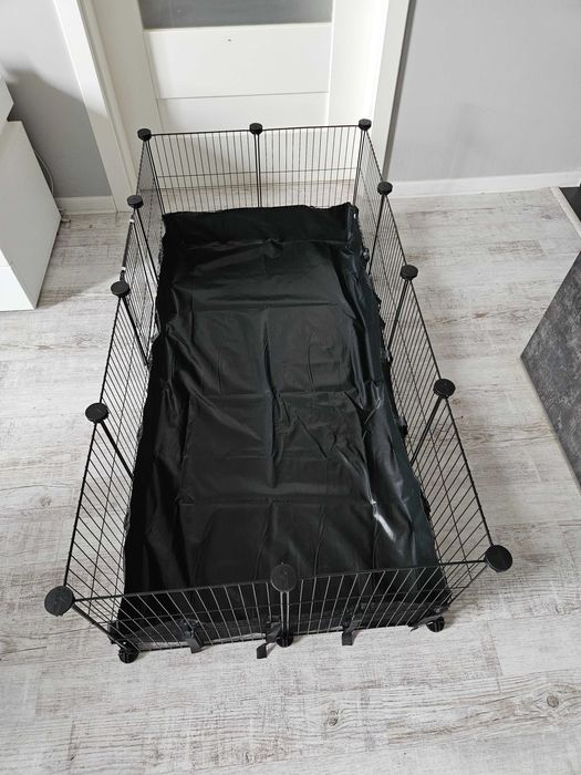 Klatka dla gryzoni chomików królików świnek z drzwiami i podłogą NOWA