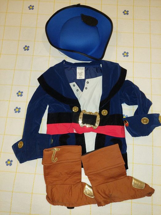 Fato Disney Pirata Jake 3-4 anos