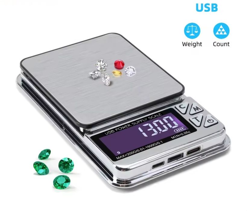 Balança digital recarregável até 1000g