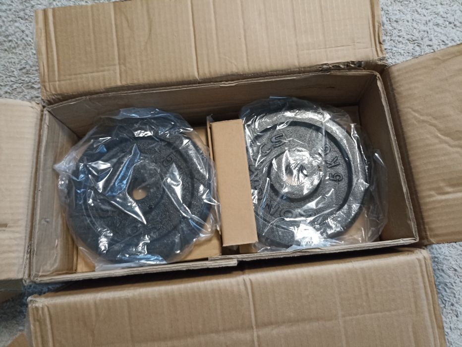 Hantla żeliwna 30 kg hantle ciężarki