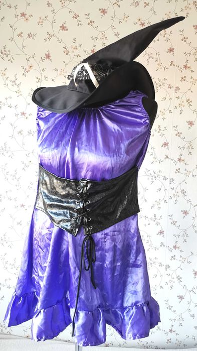 Czarownica czarodziejka sukienka strój przebranie