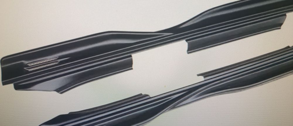 Пороги пластиковые, тюнинг, ВАЗ 2110