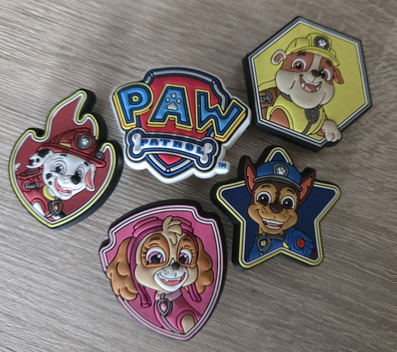 CROCS Jibbitz charms przypinki Paw Patrol 5-pack