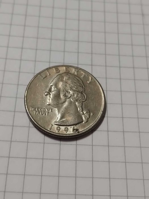 Moeda USA Quarter Dollar 1996