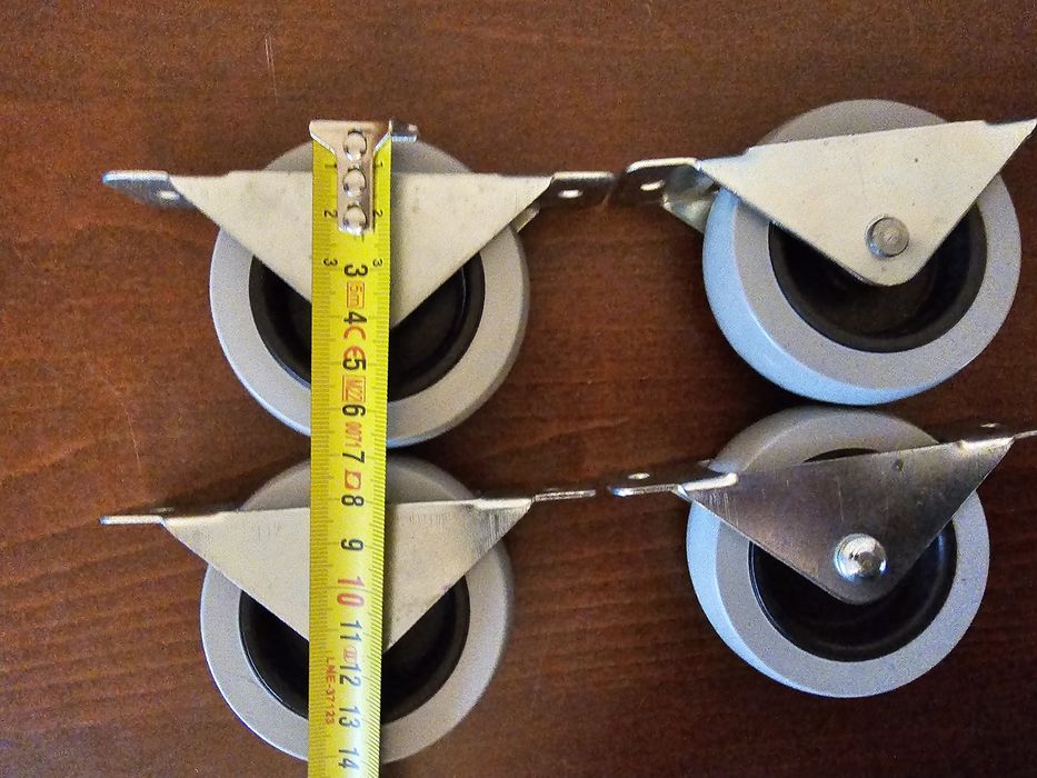 Kółka meblowe wpuszczane fi70mm szerokość 22mm