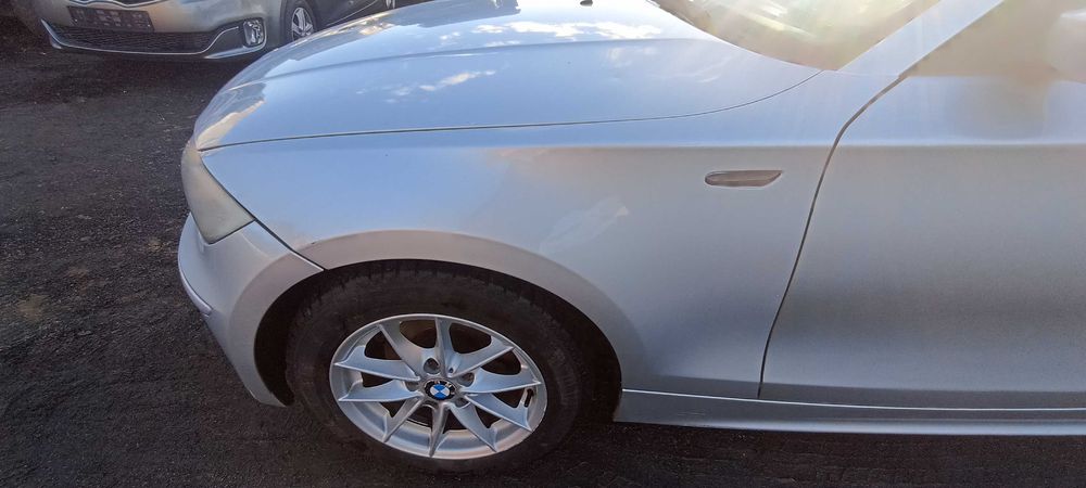 błotnik przód przedni bmw 1 e87 lift lak 354/7 titansilber metalic
