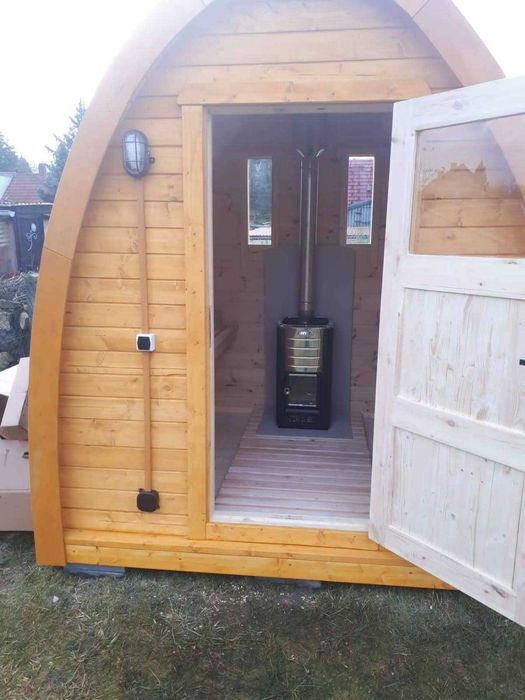 Sauna POD Iglo Sauny Ogrodowe Kemping z Piecem Harvia Wyposażona