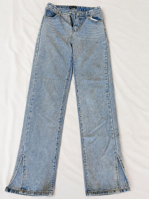 PrettyLittleThing Light Blue Jeans / Calças Ganga Azul Claro EU 36 UK 8