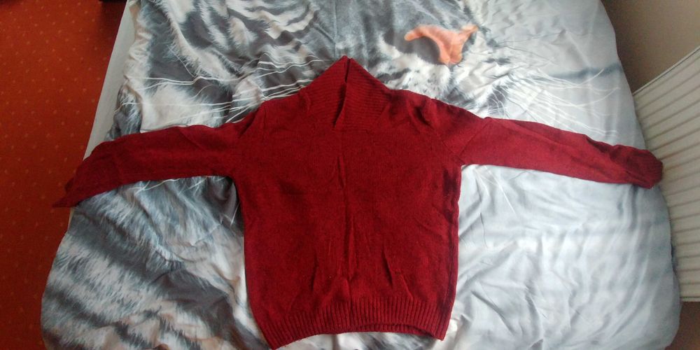 Sweter Vistula rozm XL czerwony