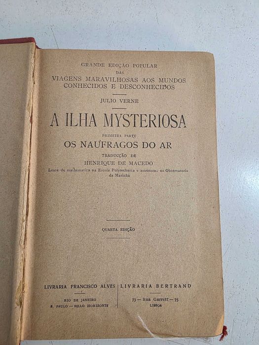 PA1 - A Ilha Misteriosa 1ª parte Os Naufragos do ar  - Julio Verne