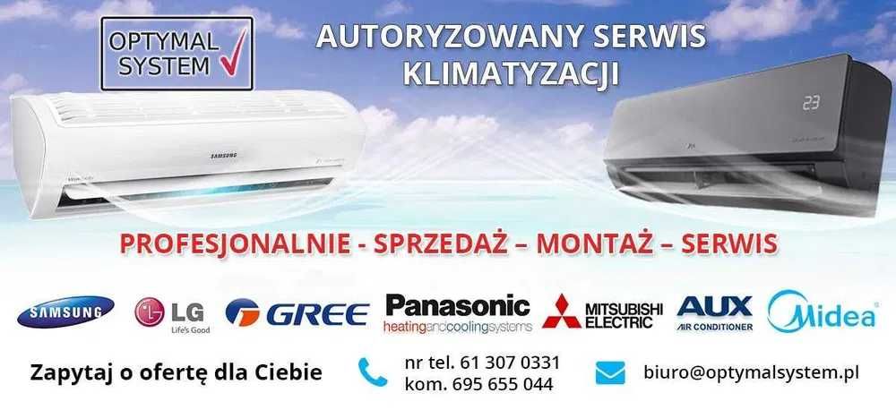 Montaż Klimatyzacji Klimatyzatora przegląd i serwis Poznan
