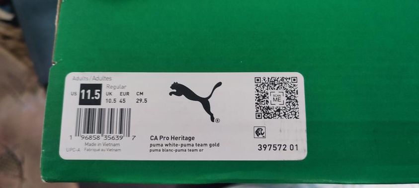 Кросівки Puma Ca Pro Heritage Sneakers White 397572-01