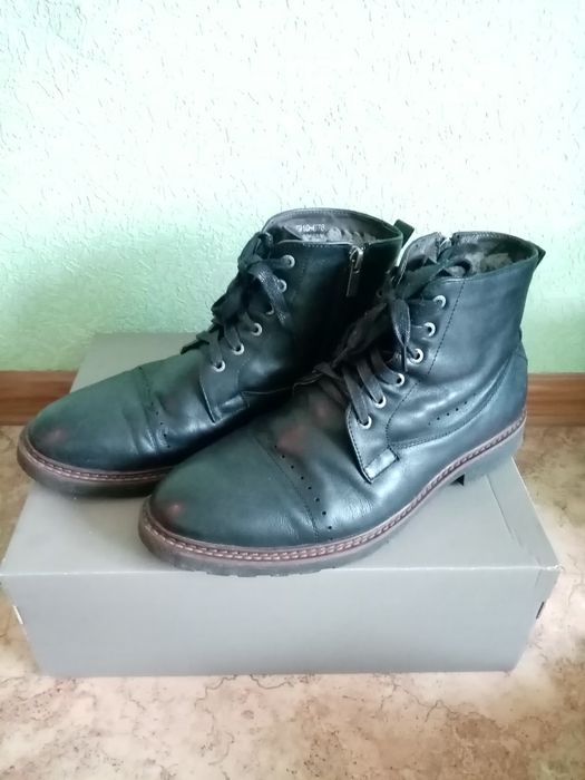 Мужские кожаные ботинки mario muzi