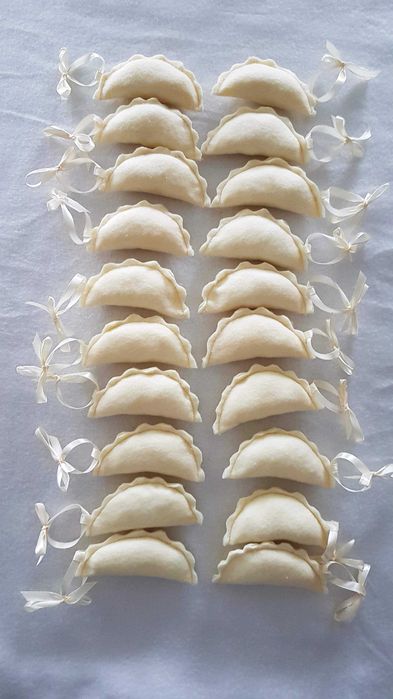 Pierogi z filcu 20 szt dekoracja świąteczna