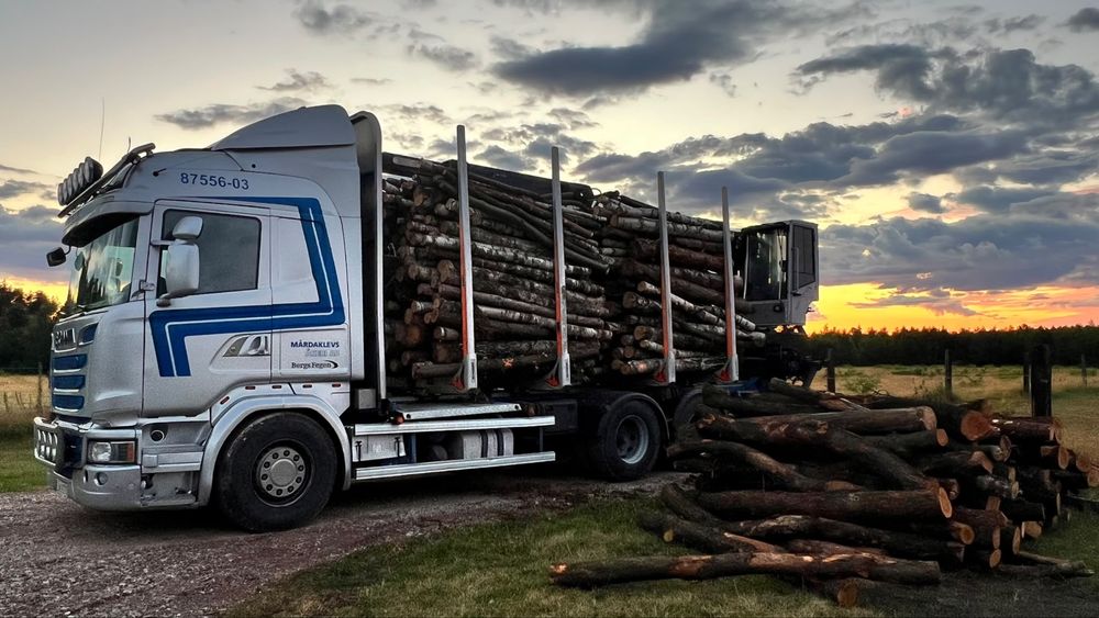 Drewno w walku, opałowe, kominkowe, do pieca,transport HDS