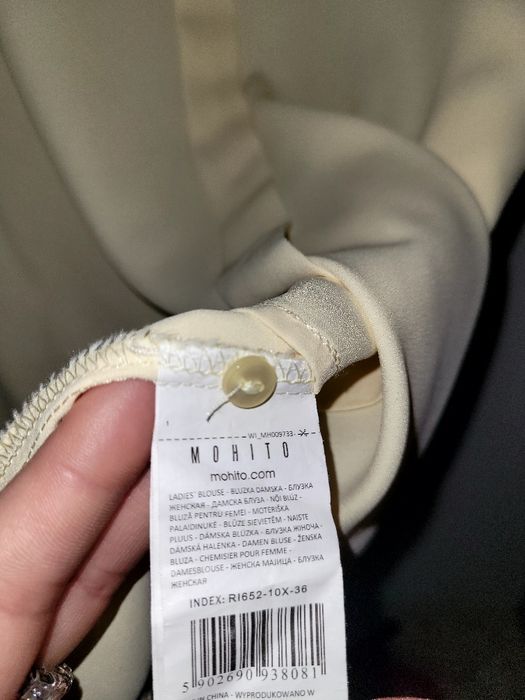 Masełkowa/0Żółta pastelowa bluzka Mohito rozm.36