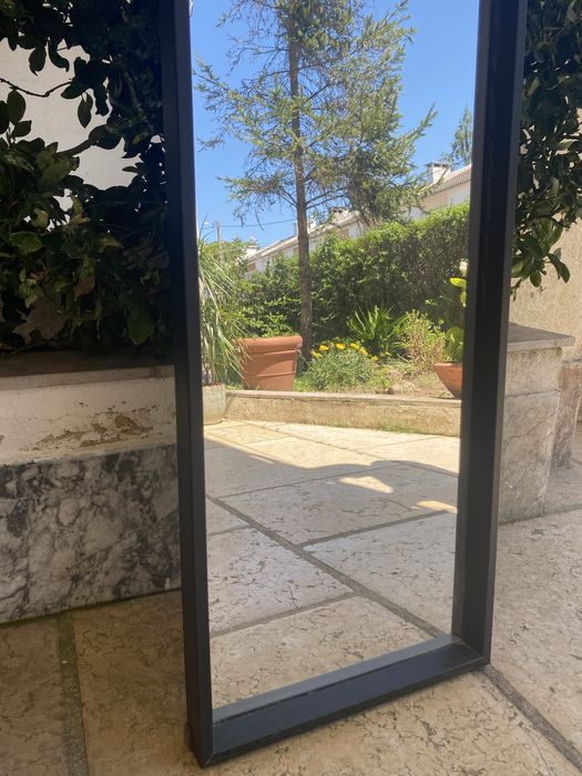 Espelho de corpo inteiro Madeira Preta