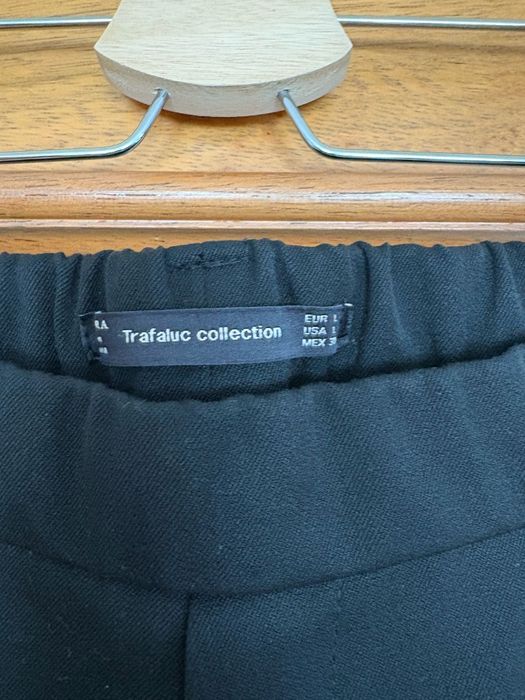 Calças clássicas zara com risca branca