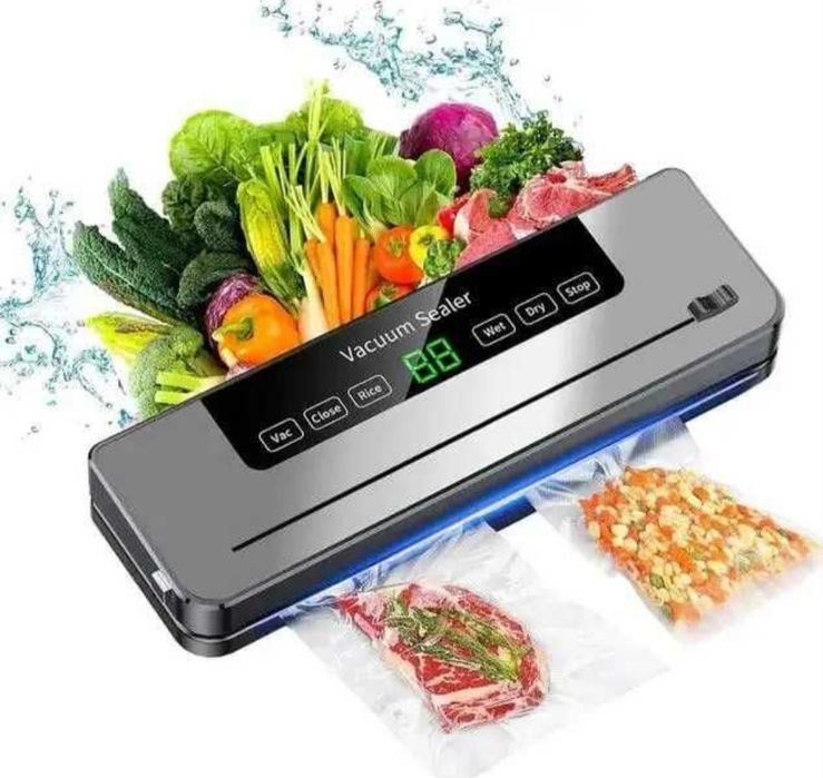 Вакууматор кухонный вакуумный упаковщик + 10 пакетов