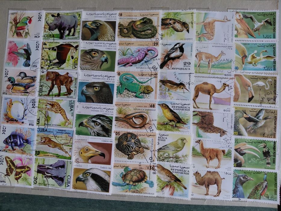 Марки поштові. Фауна. 60 серій,342 марки.