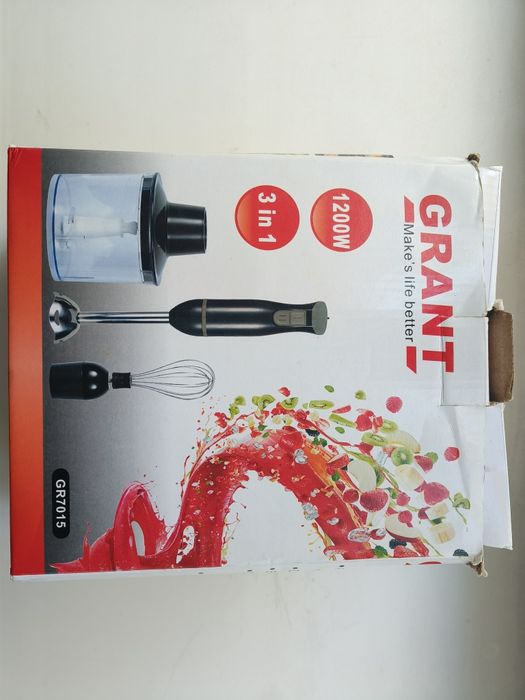 Блендер занурювальний GRANT 1200W 3в1
