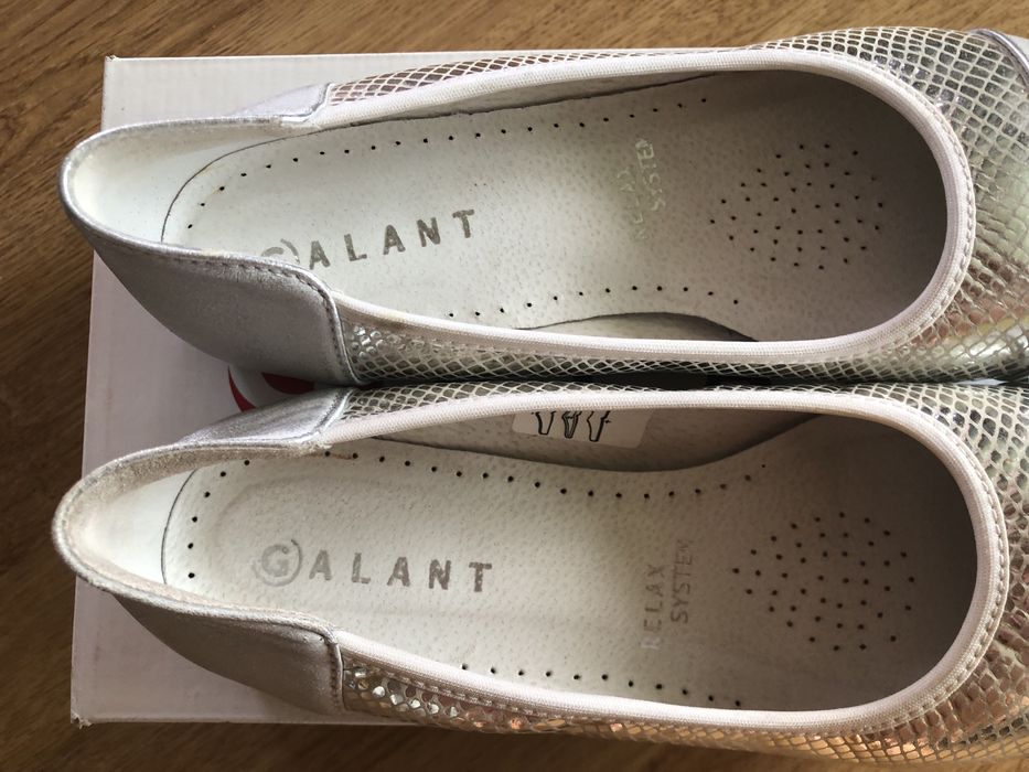 Baleriny damskie skórzane Galant 39