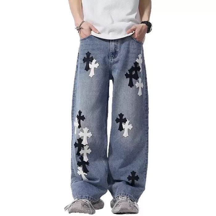 Джинси Chrome Hearts прямі тренд 2026 Джинсы Хром Харст