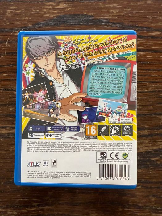 Jogo PS Vita - Persona 4 Golden