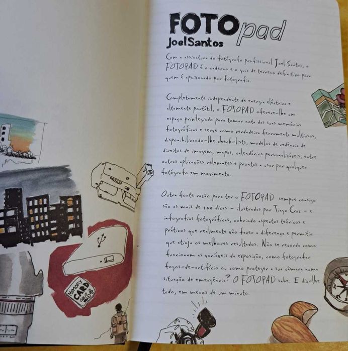 FOTO PAD livro sobre fotografia em formato moleskine (de Joel Santos)