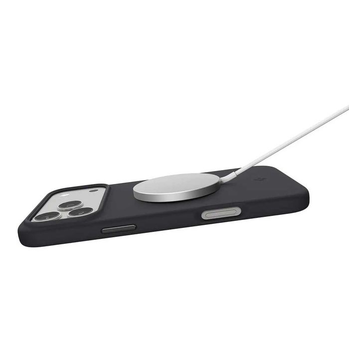 Чехол Spigen Silicone Fit MagFit для iPhone 17 Pro/18 Pro и 17 Pro Max/18 Pro Max - Black