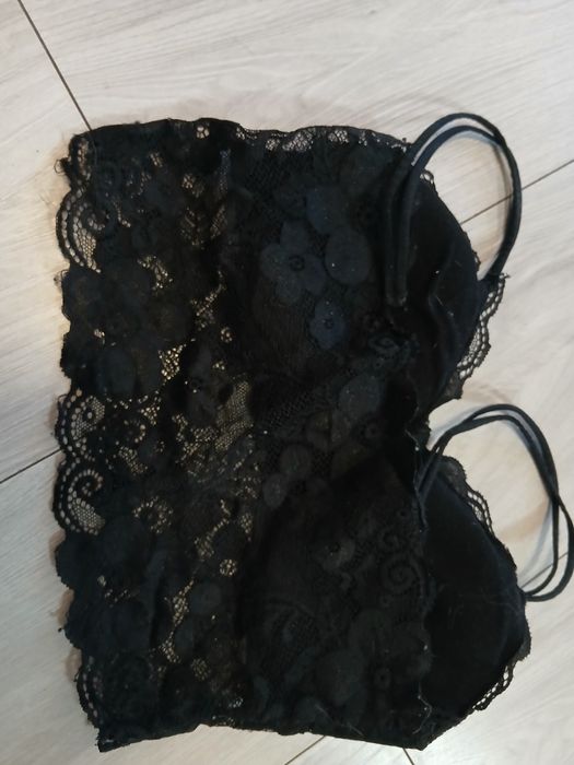 Czarny bralet damski